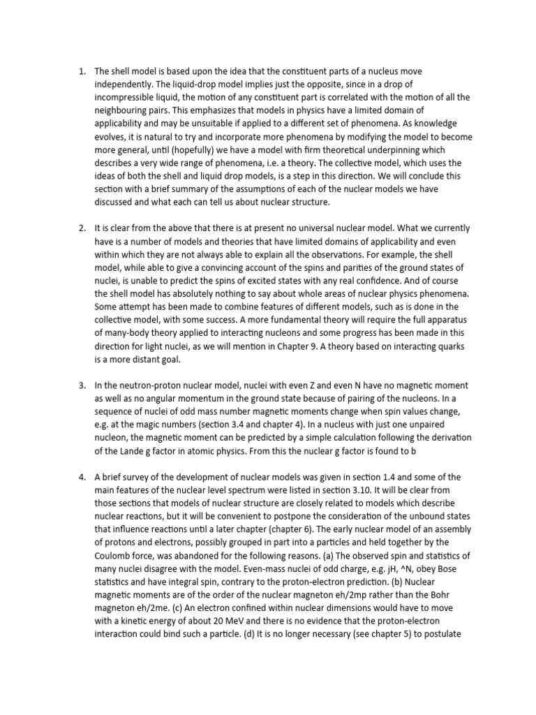 Nuclear model pdf atomic nucleus neutron
