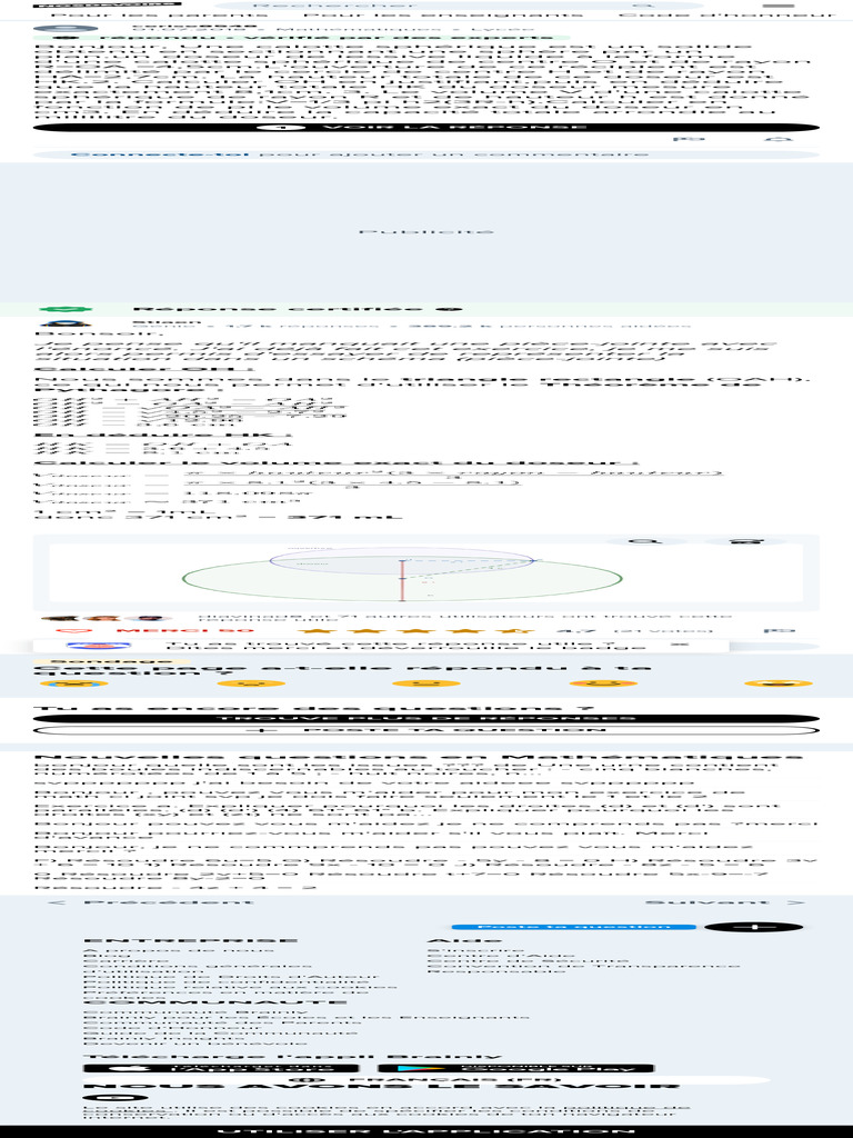 Volume d'une calotte sphérique | PDF | Cookie (informatique) | Sphère