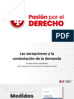 Las Excepciones y La Contestación de La Demanda PDF Gratis