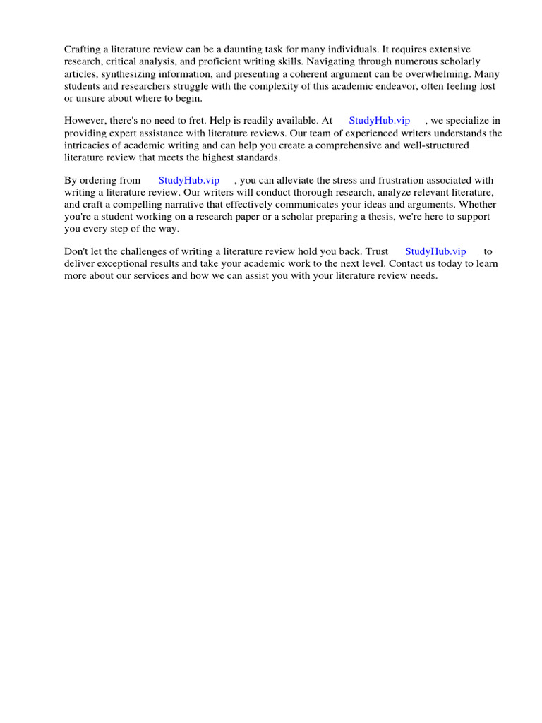 Writing a Literature Review Purdue Owl PDF Apa Style Citation