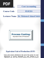 Lecture 11 Process Costing - 2nd