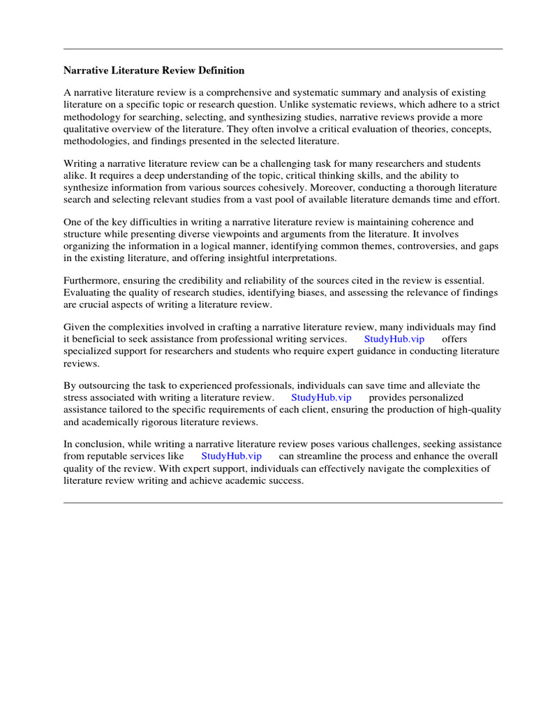 WHAT IS DISTINCTIVE ABOUT A NARRATIVE LITERATURE REVIEW visual data 2