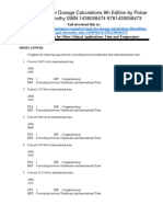 Donursing Calculations 9Th Edition Pickar Test Bank Full Chapter PDF