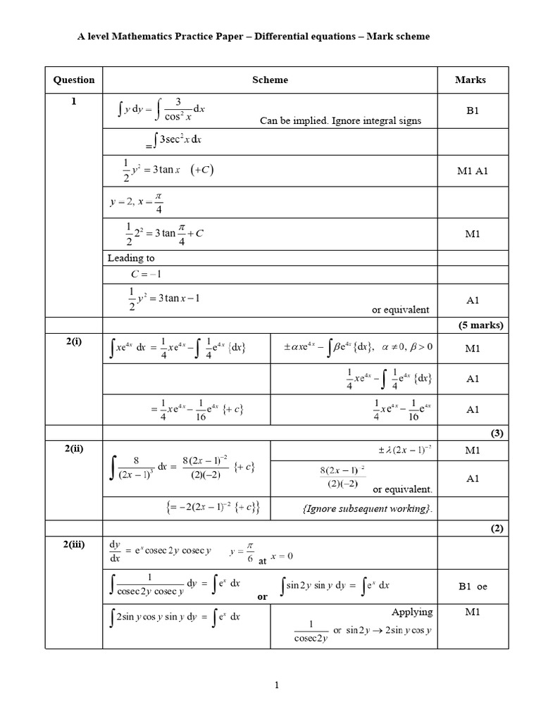 Differential Equations MS | PDF | Equations | Ordinary Differential ...