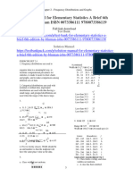 Solution Manual For Elementary Statistics A Brief 6Th Edition by Bluman Isbn 0073386111 9780073386119 Full Chapter PDF