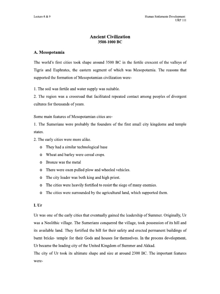 Ancient Cities | PDF