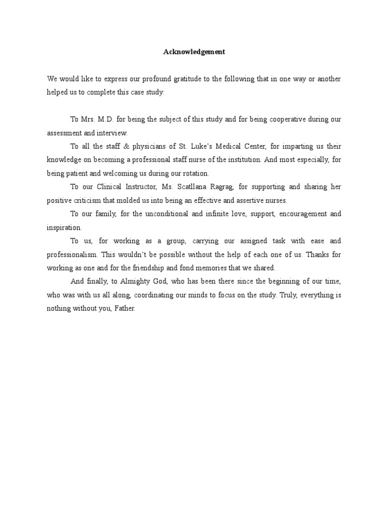 Case Study Acknowledgment and Patient Profile | PDF | Bile | Liver