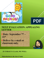 Appealing Letter