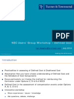 RF Defined Cost NEC User Group