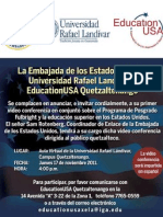 Video conferencia en Universidad Rafael Landivar Quetzaltenango. 