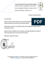 Carta No Alcanzo Puntaje 2022