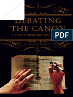 Debating The Canon - A Reader From Addison To Nafisi