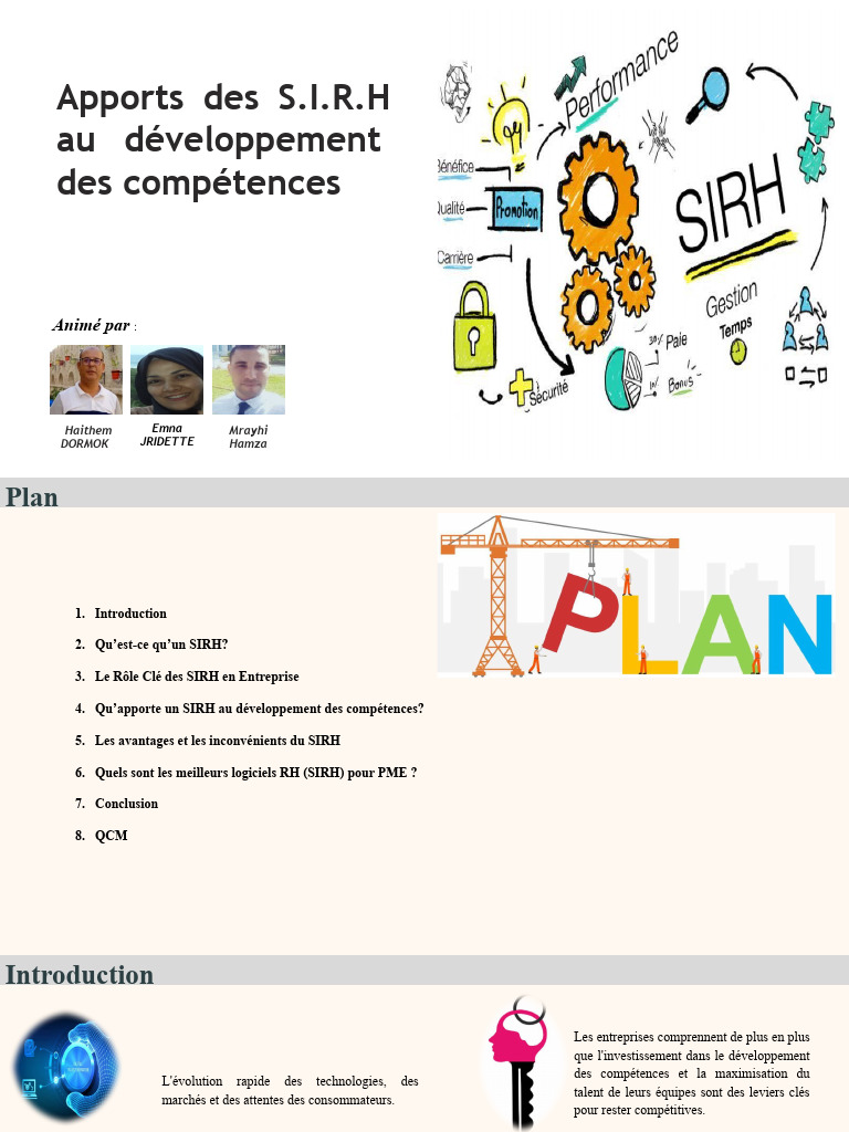 SIRH : Clé du développement des compétences | PDF | Gestion des ...