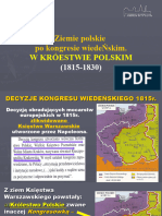 Lekcja 13 - Ziemie Polskie Po Kongresie Wiedeńskim. W Królestwie Polskim