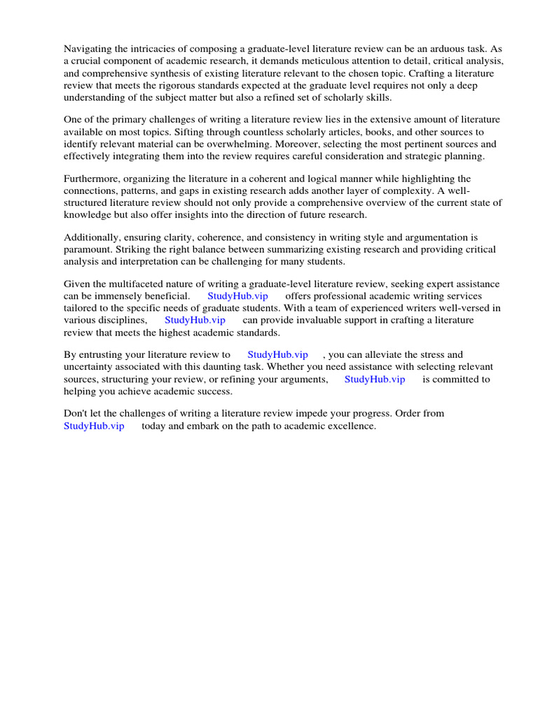 How To Write A Graduate Level Literature Review PDF Cost Of Living