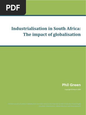 Industrialisation in South Africa
