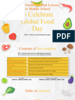 Food Guide Pyramid Lesson for Middle School to Celebrate Global Food Day by Slidesgo