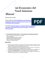 Managerial Economics 3Rd Edition Froeb Solutions Manual Full Chapter PDF