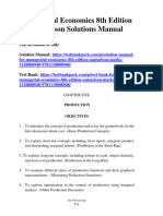 Managerial Economics 8Th Edition Samuelson Solutions Manual Full Chapter PDF