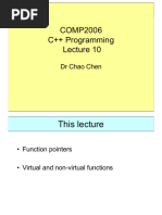 COMP2006 Lecture 10 Function Pointers Virtual Functions and Vtables