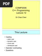 COMP2006 Lecture 12 Casting and Operator Overloading