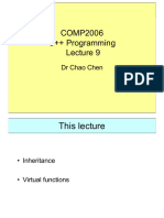 COMP2006 Lecture 9 Inheritance and Virtual Functions