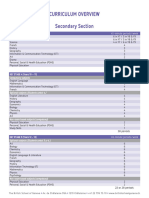 Secondary Curriculum 2021