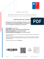 Certificado de Vigencia Munay