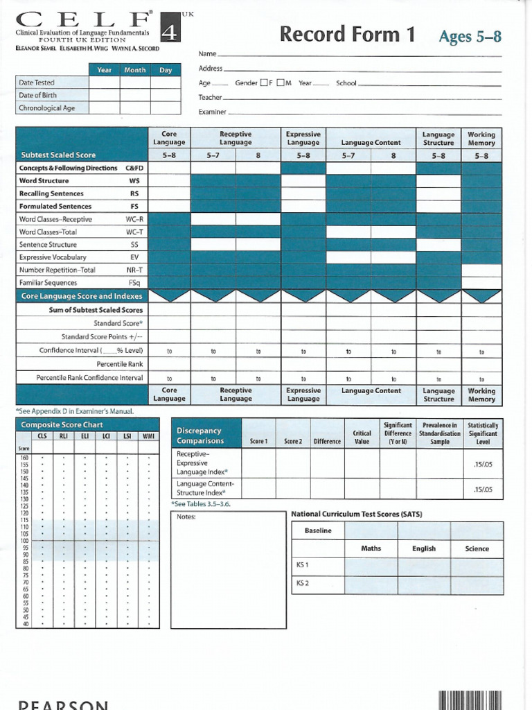 CELF RF 5 8 PDF