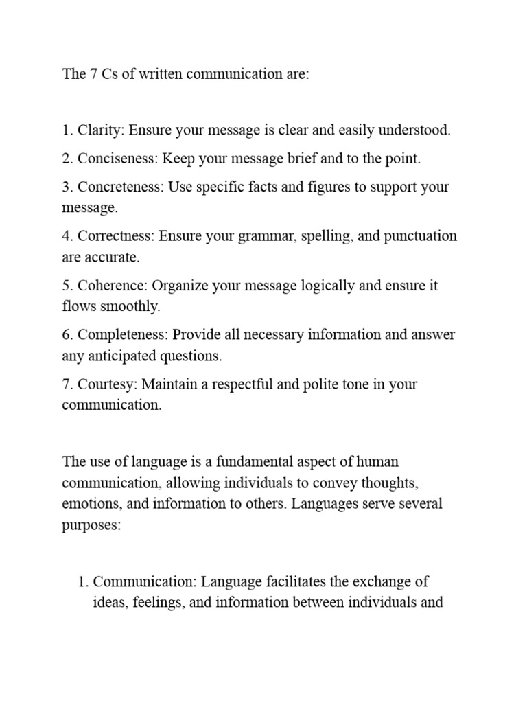 Effective Verbal and Written Communication | PDF | Communication ...