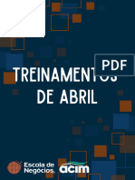 Treinamentos de Abril - Informações