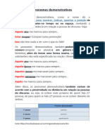 Pronomes Demonstrativos