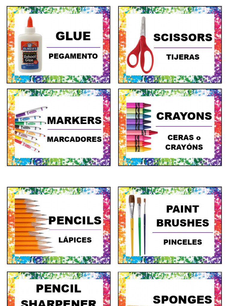 Art Room Labels Sap Nish English | PDF | Cocina, comidas y vino | Hogar ...