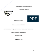 6.2 Reconocimiento de Hijos y Desconocimiento de Paternidad o de Maternidad.