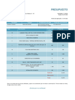 Presupuesto Mercado Campesino