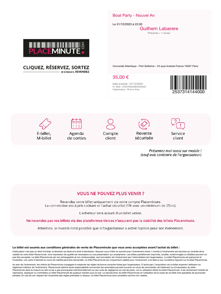 Order Ticket | PDF