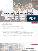 Proceso de Matrícula (Normativa e Instructivo)