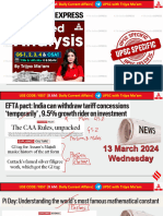 Indian Express Daily Analysis - 13 - 14 March