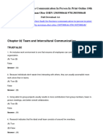 Download Test Bank For Business Communication In Person In Print Online 10Th Edition By Newman Ober Isbn 1305500644 9781305500648 full chapter pdf