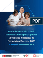 MANUAL USUARIO - ACTUALIZADOR DATA Programa Nacional de Formación Docente 2023
