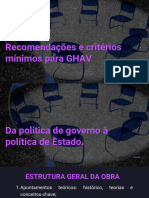 Recomendação e Critérios Mínimos Ghav