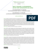 Do Abandono À Criação - o Atendimento Interdisciplinar de Uma Adolescente No CAPSij