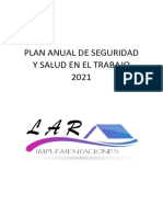 Plan Anual de Seguridad y Salud en El Trabajo 2021