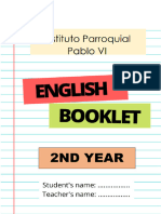 English Booklet 2nd Year 2024