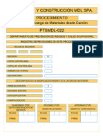 Procedimiento - Carga y Descarga de Materiales.