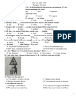 ĐỂ VÀO LỚP 10 - 2 ĐỀ 2018 - 2020 - Question