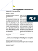 Matematik Derslerinde Matematik Tarihi Kullanımının Matematik Tutumuna Etkisi