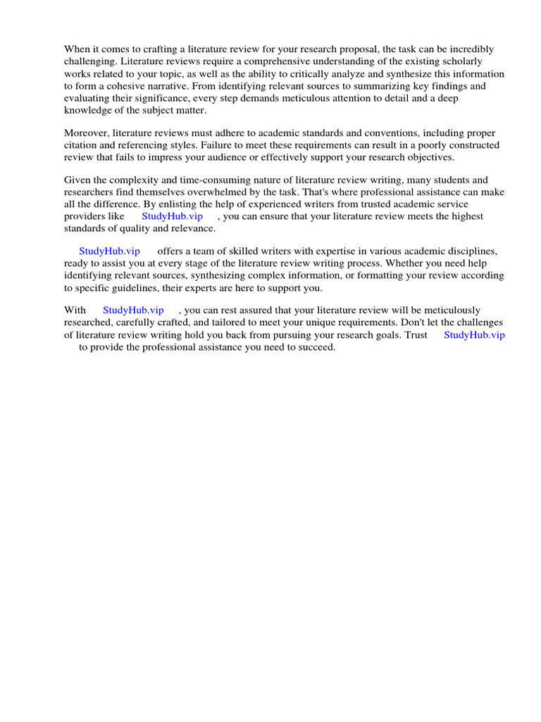 Literature Review Research Proposal Pdf Libraries Literature Review