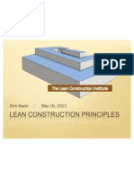 Lean Construction Principles May 2011