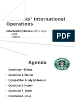 Starbucks' International Operations: Click To Edit Master Subtitle Style